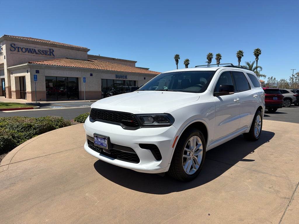 2024 Dodge Durango GT Plus AWD in White — front three-quarter view