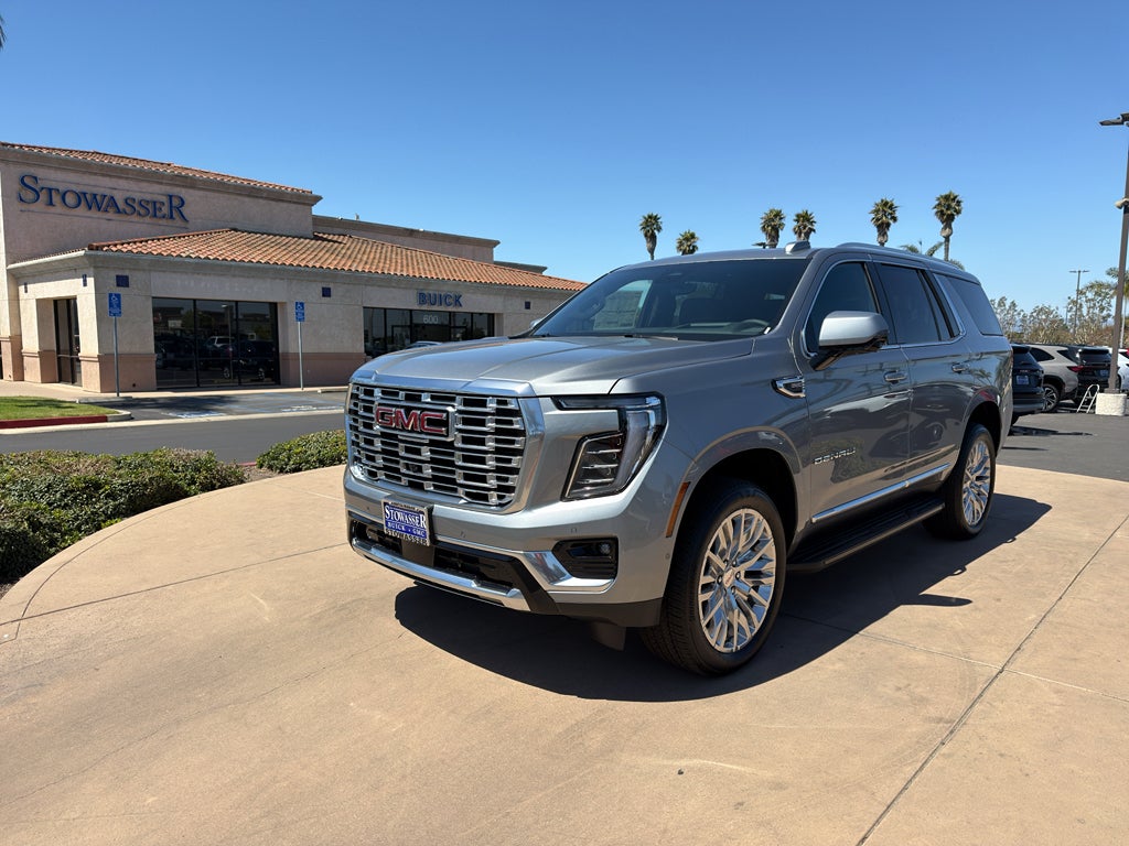 2026 GMC Yukon Denali in Sterling Metallic — front three-quarter view