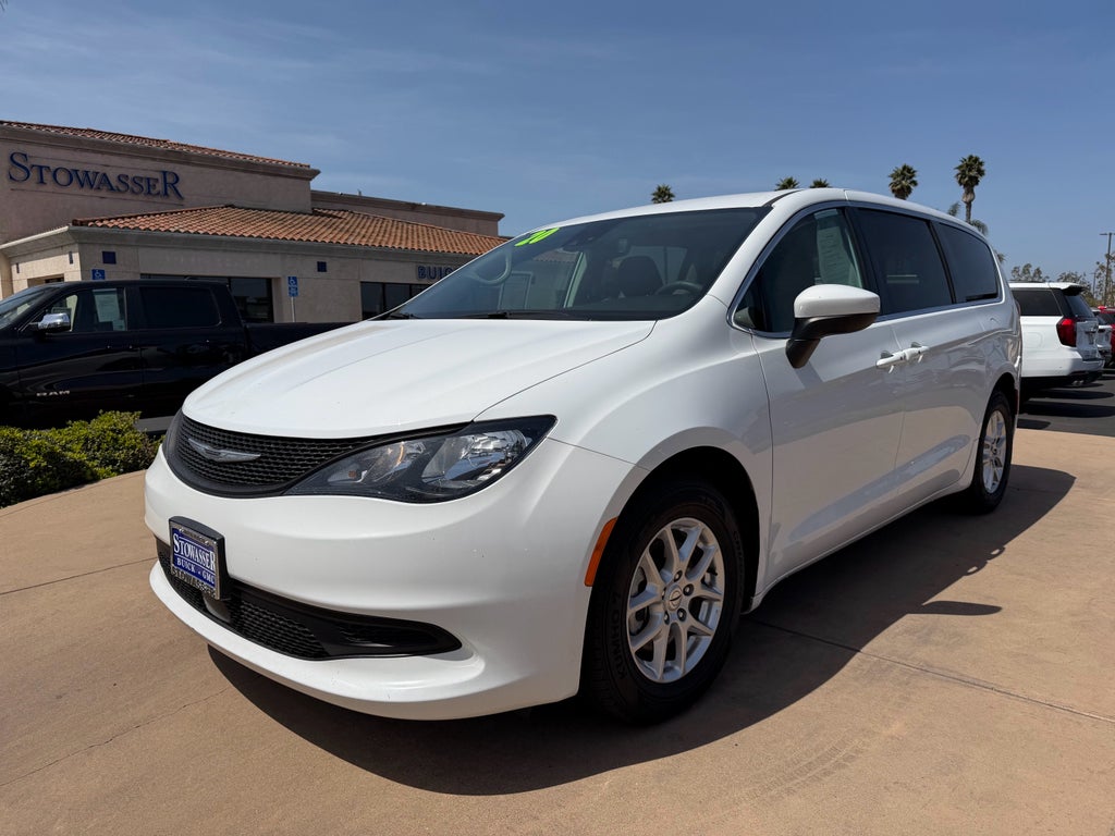 2023 Chrysler Voyager LX FWD in White — front three-quarter view