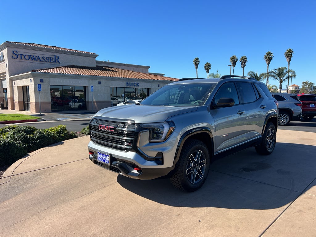 2026 GMC Terrain AT4 in Sterling Metallic — front three-quarter view