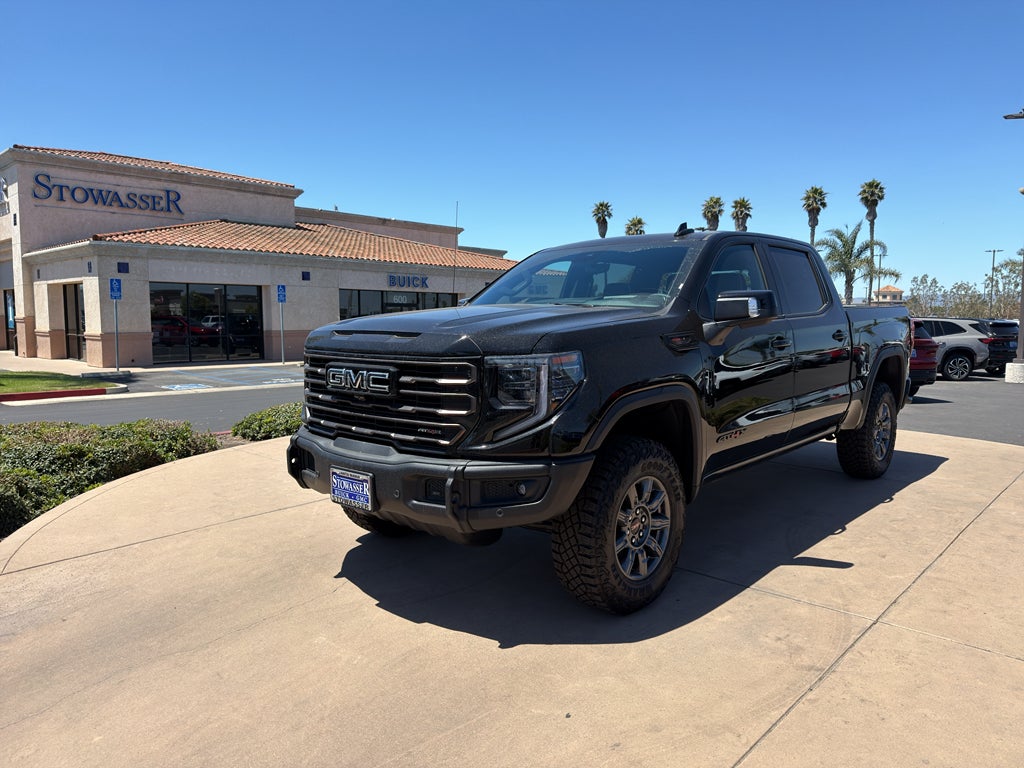 2026 GMC Sierra 1500 AT4X in Onyx Black — front three-quarter view