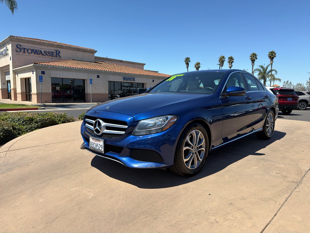 2018 Mercedes-Benz C-Class C 300 Sedan in Blue — front three-quarter view