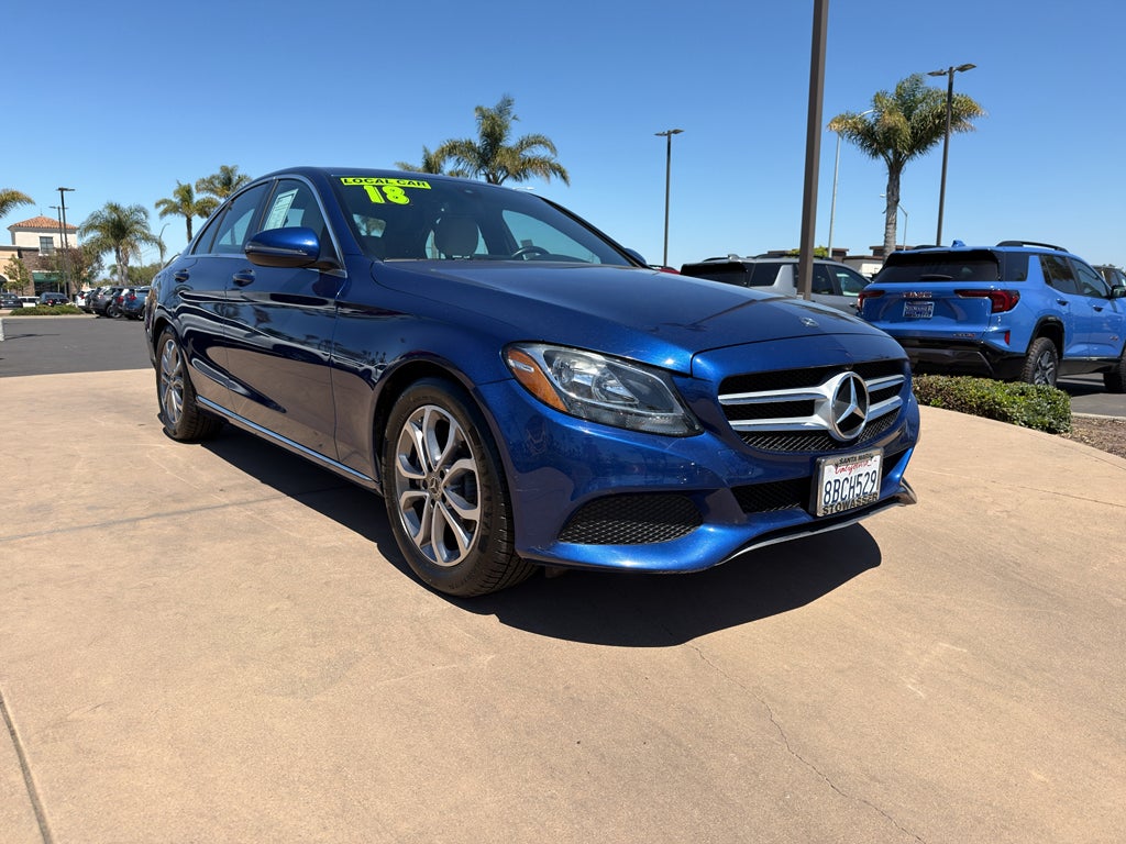 2018 Mercedes-Benz C-Class — rear three-quarter view