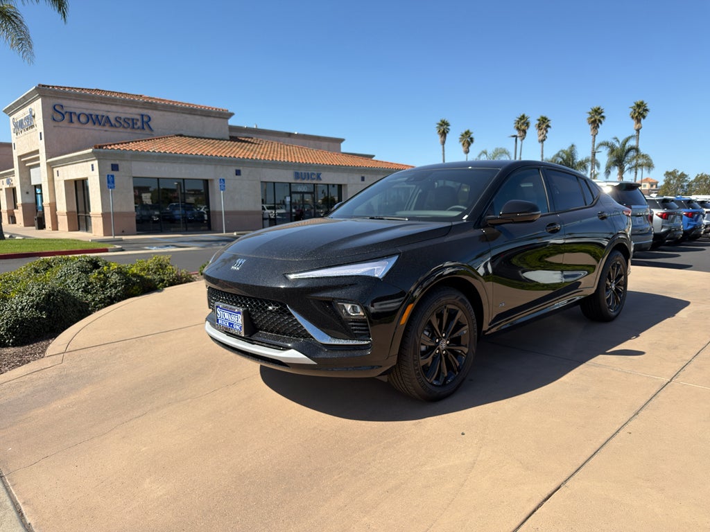 2026 Buick Envista Sport Touring in Ebony Twilight Metallic — front three-quarter view