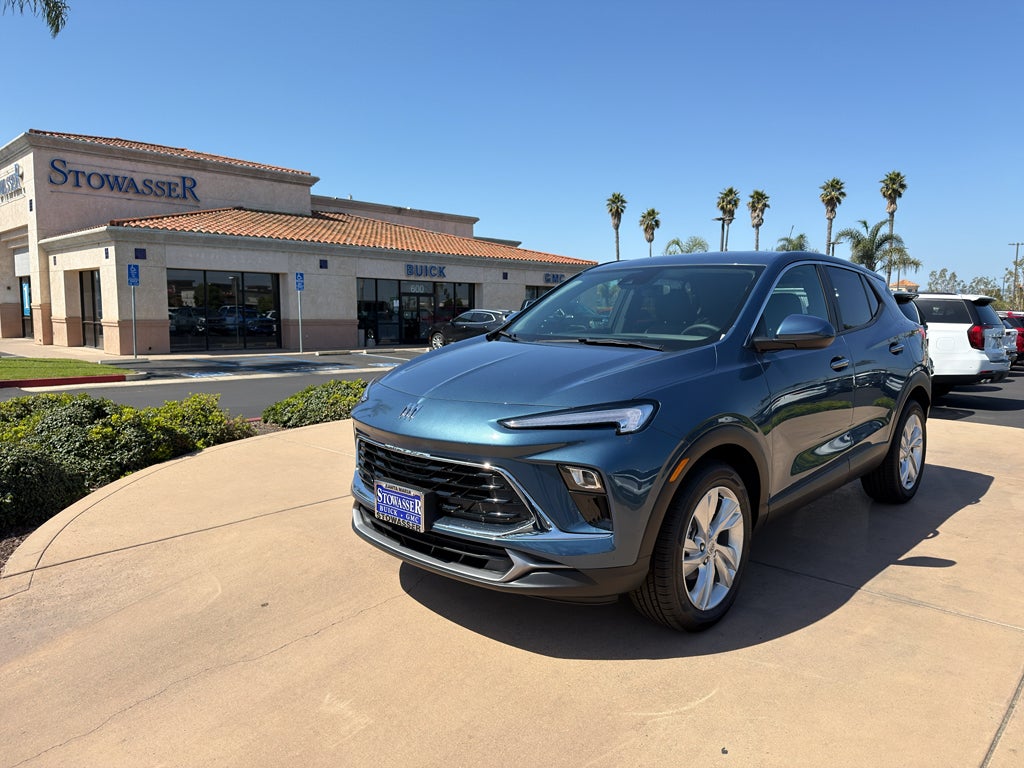 2026 Buick Encore GX Preferred in Ocean Blue Metallic — front three-quarter view