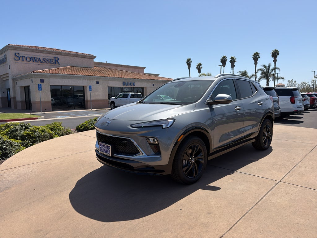 2026 Buick Encore GX Sport Touring in Moonstone Gray Metallic — front three-quarter view