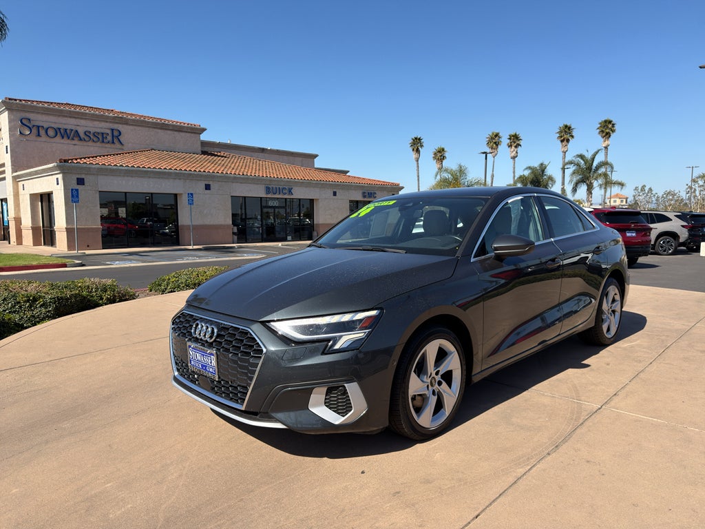 2024 Audi A3 Premium 40 TFSI in Gray — front three-quarter view